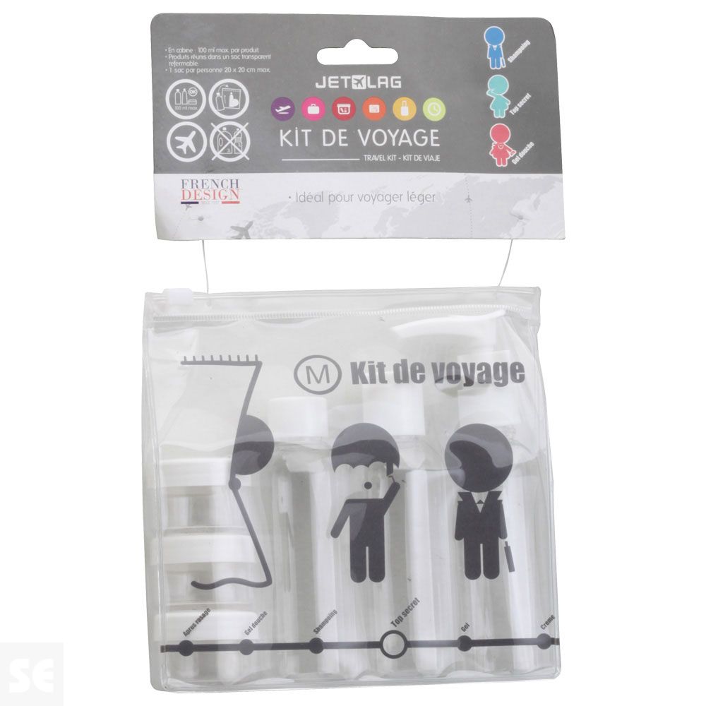 Kit Viaje Neceser 6 uds.