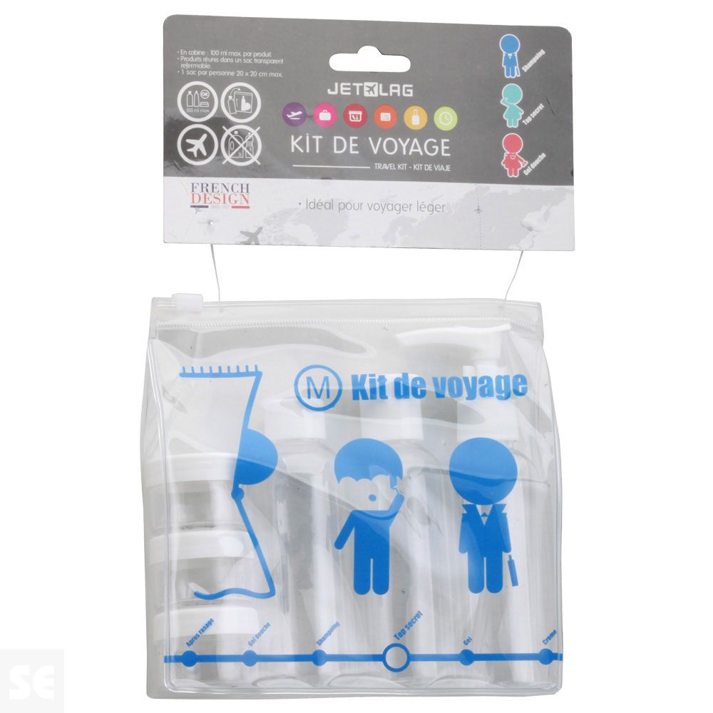 Kit Viaje Neceser 6 uds.