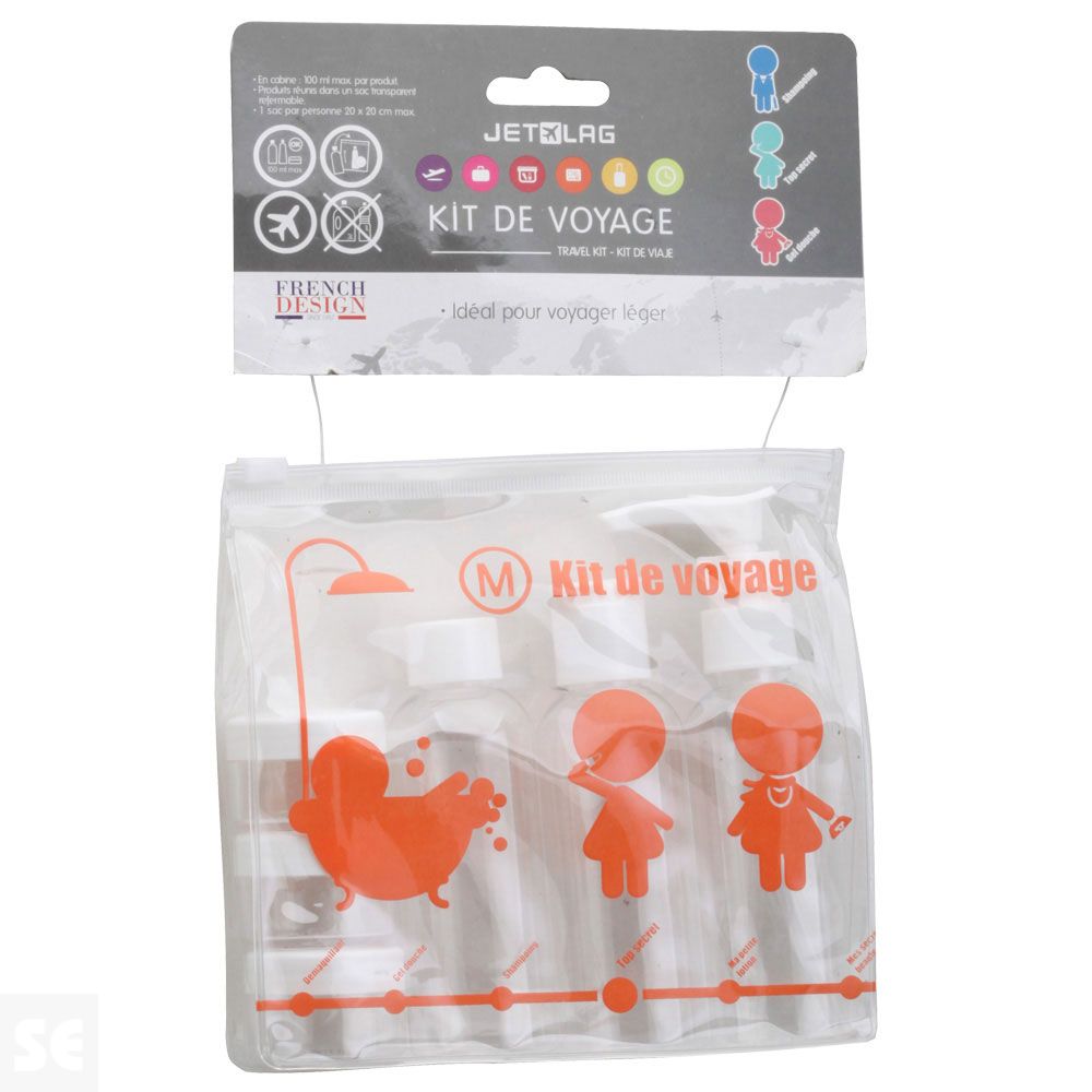 Kit Viaje Neceser 6 uds.