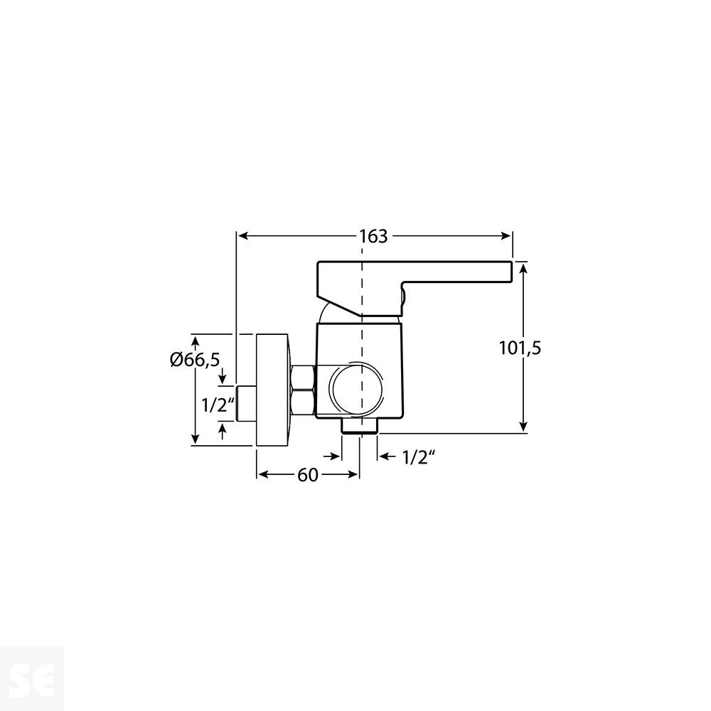 Monomando grifo ducha Skagen Cromado