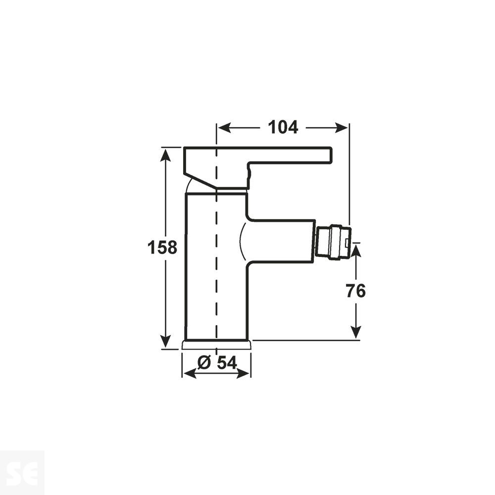 Monomando grifo bidet Skagen Cromo