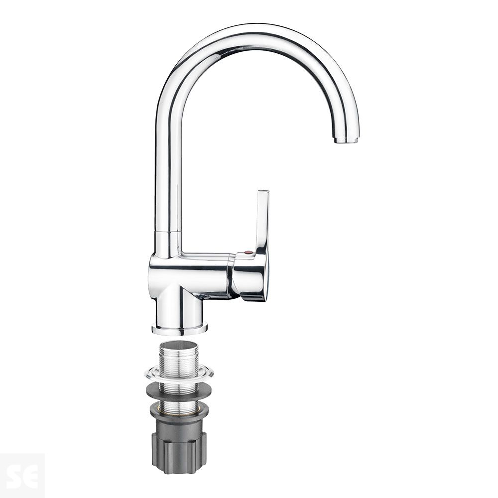 Monomando grifo Fregadero Skagen Cromado