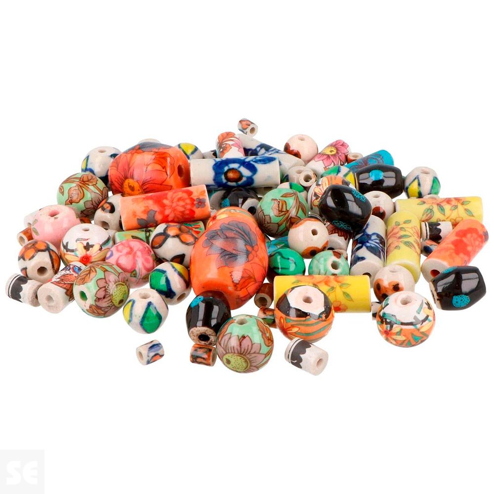 11 Cuenta Cerámica Mezcla 300 g