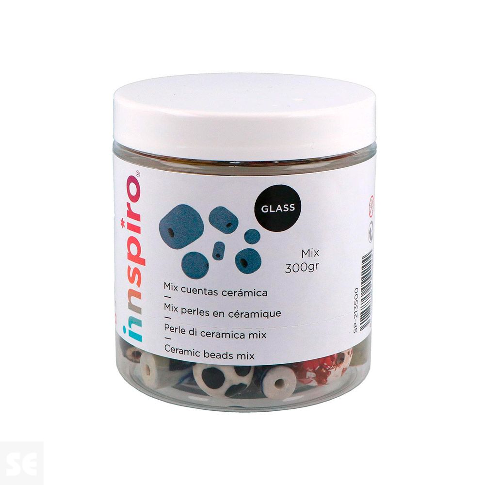 11 Cuenta Cerámica Mezcla 300 g