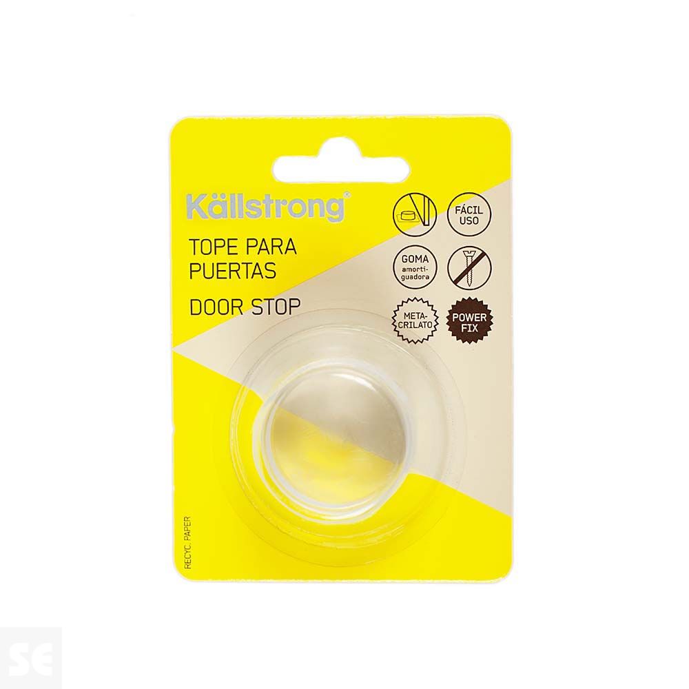 Tope De Metacrilato Cilindrico Transparente Adhesivo 1 Und