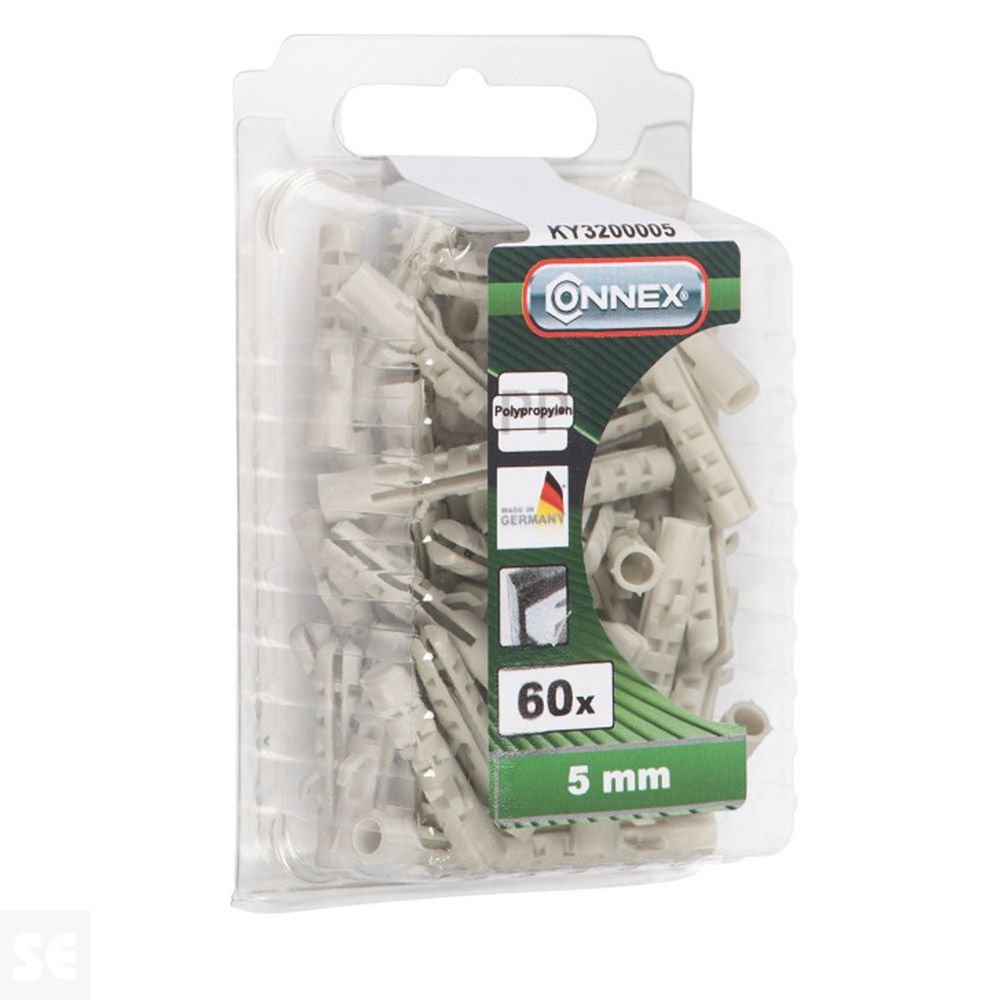 Tacos PVC 5 mm. (60u.)