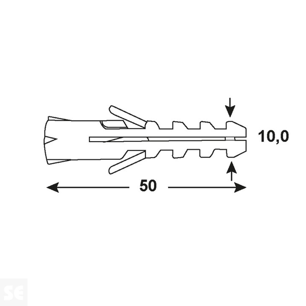 Tacos PVC 10 mm. (8u.)