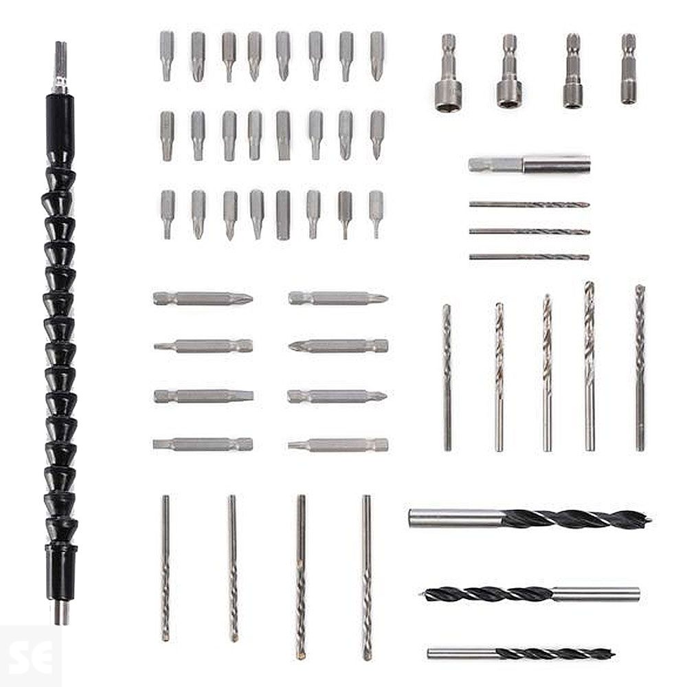 Taladro Percutor 20v Batería 2ah + 53 Accesorios