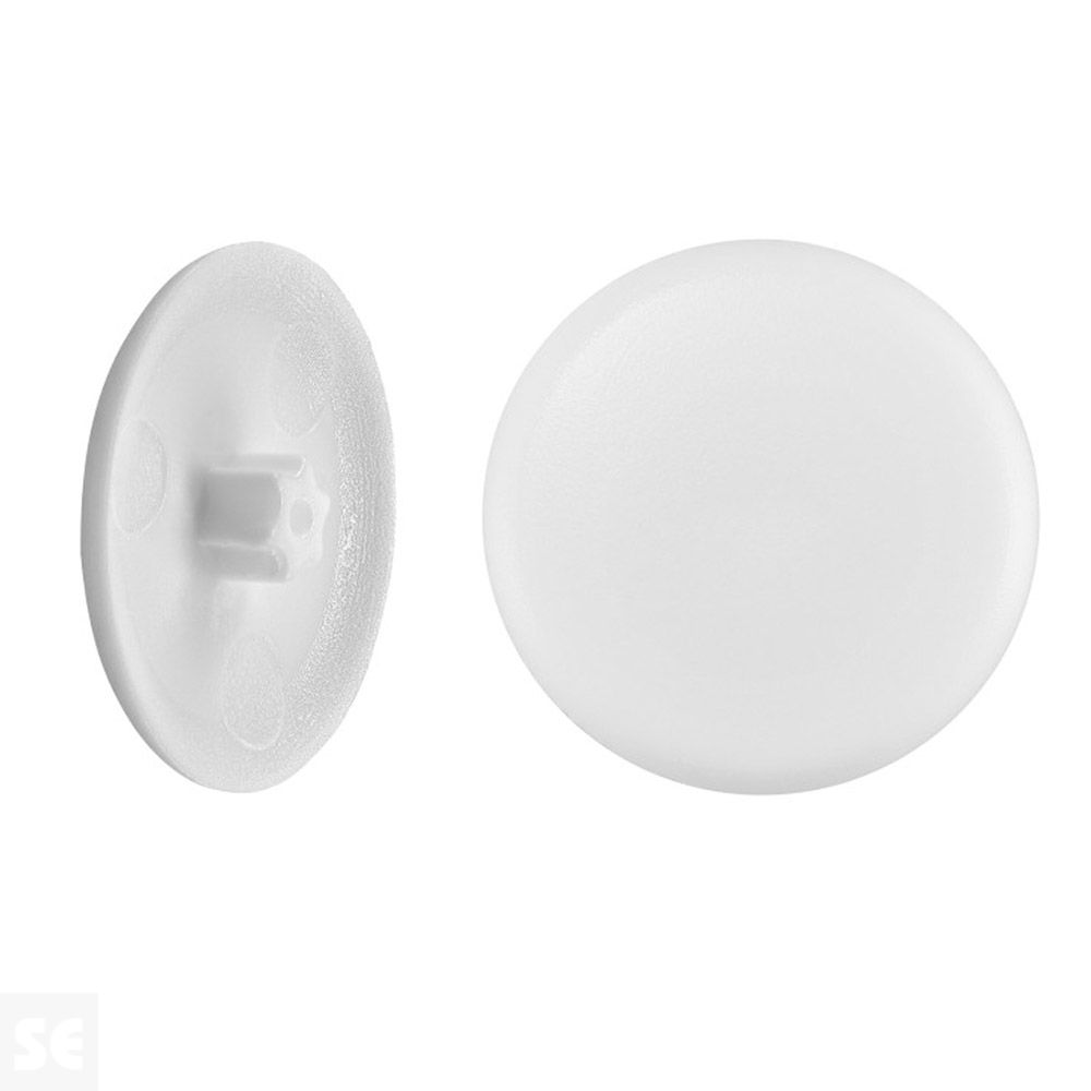 Tapa Plástico Tornillos diámetro 16,5mm. Tx 30 Blanco (50u.)