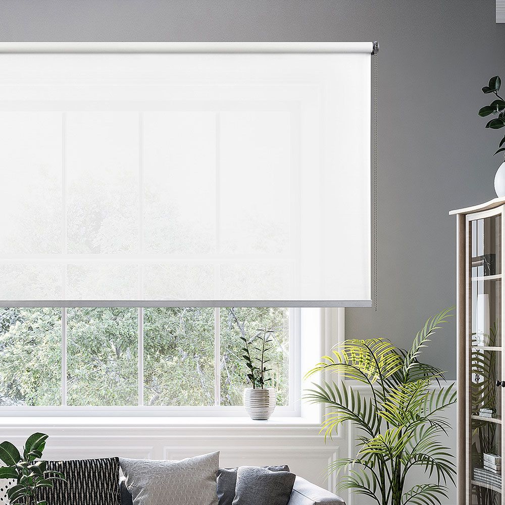 Estor Enrollable Calm Traslúcido Nieve 160x250cm