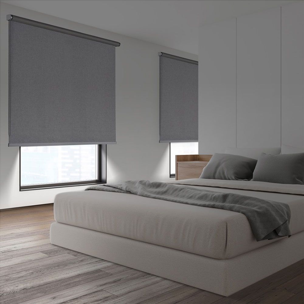 DREAM - Estor Enrollable Opaco Texture Gris 120x250 cm