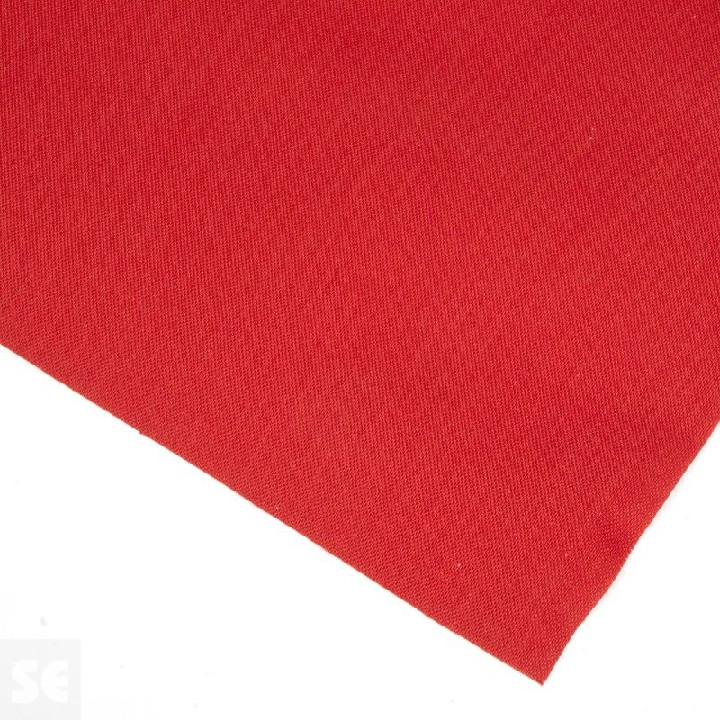 Tejido de poliéster termoadhesivo color rojo | Servei Estació
