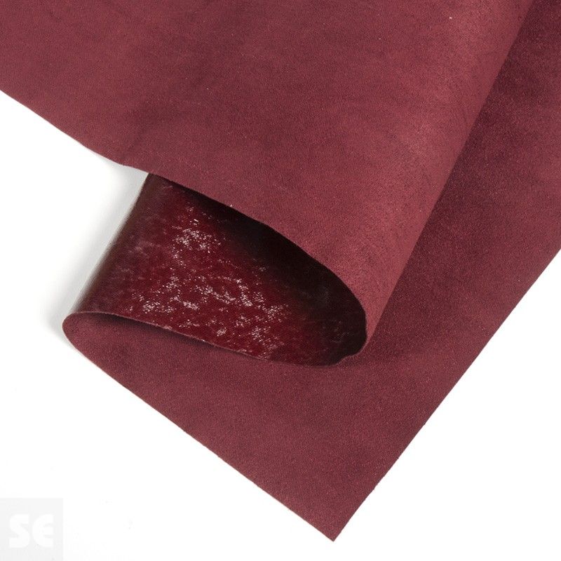 Tejido de terciopelo termoadhesivo color burdeos | Servei Estació