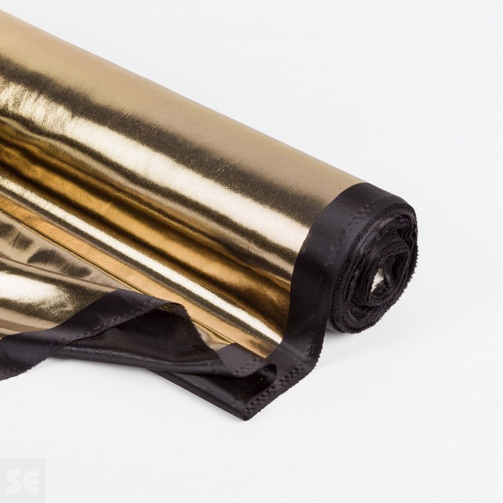 Tejido laminado de Poliéster color oro | Servei Estació