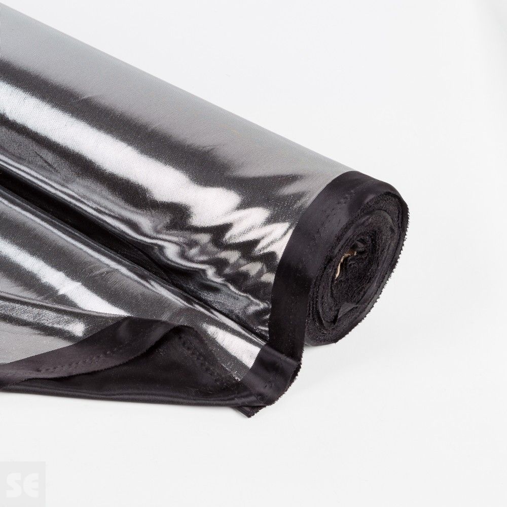 Tejido laminado de Poliéster color plata | Servei Estació