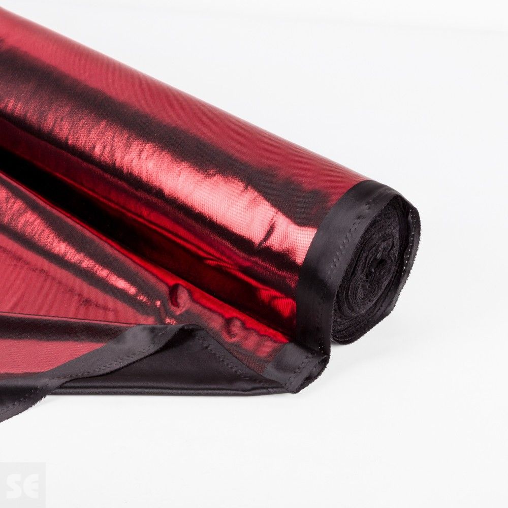Tejido laminado de Poliéster color rojo | Servei Estació