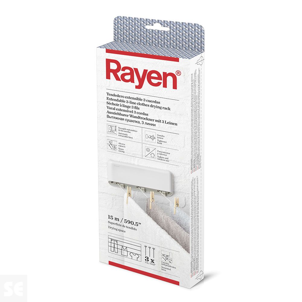 Tendedero Automático 3 Cuerdas Independientes