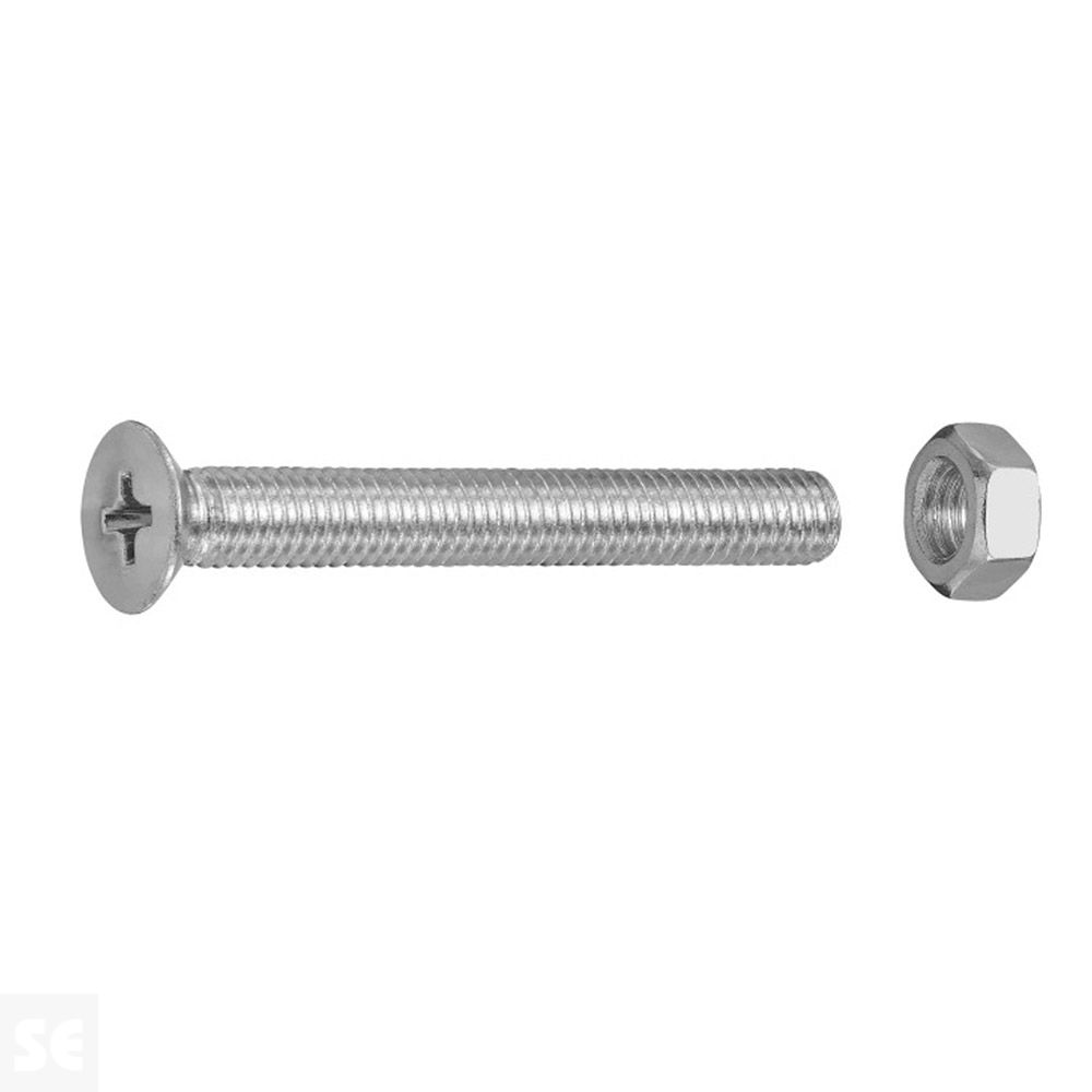 Tornillo Cabeza Avellanada + Tuerca M5x40mm. (10u.)