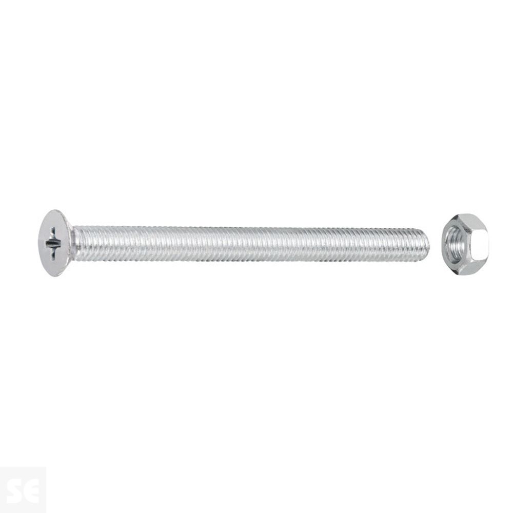 Tornillo Cabeza Avellanada + Tuerca M5x60mm. (8u.)