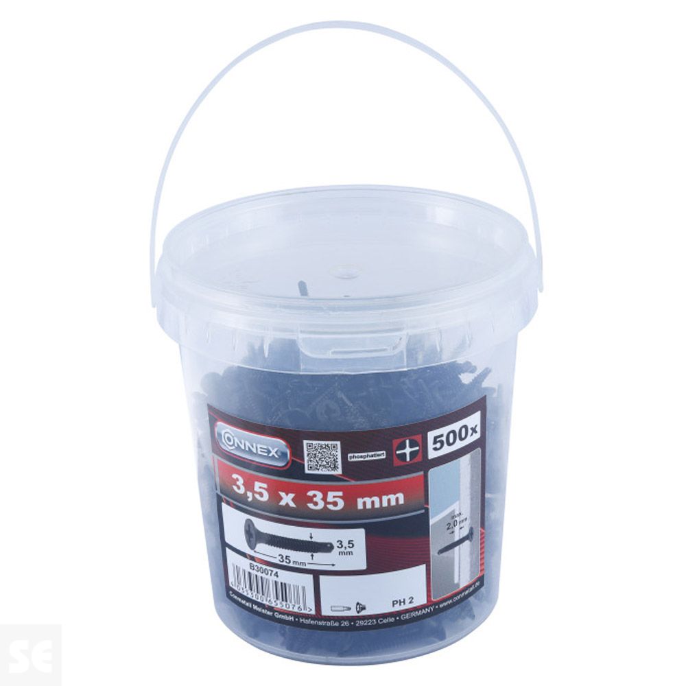 Cubo Tornillo Auto 3,5x35 mm Din 14566 (750 uds.)