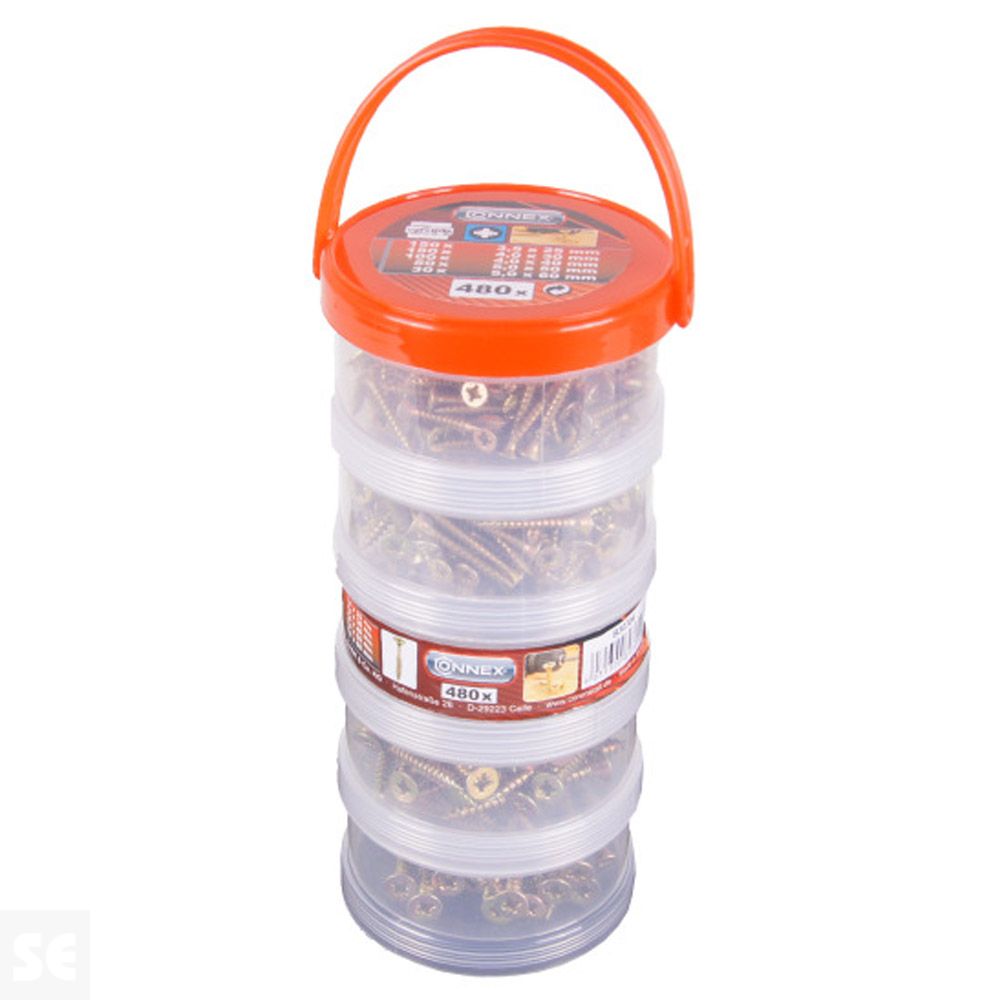 Cubo Surtido Tornillo (480 uds.)