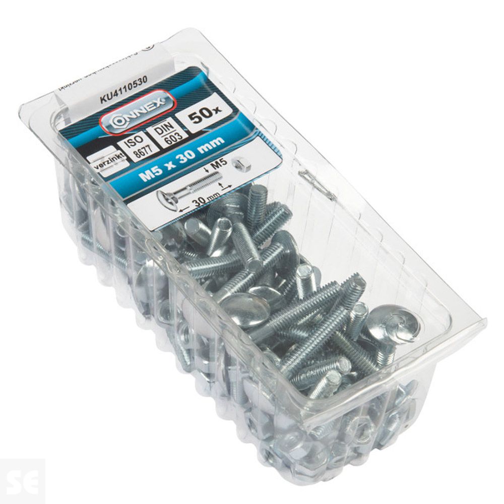 Tornillo Bloqueo + Tuercas Trc 603 Cincha Vz 603 M5x30 mm (50u.)