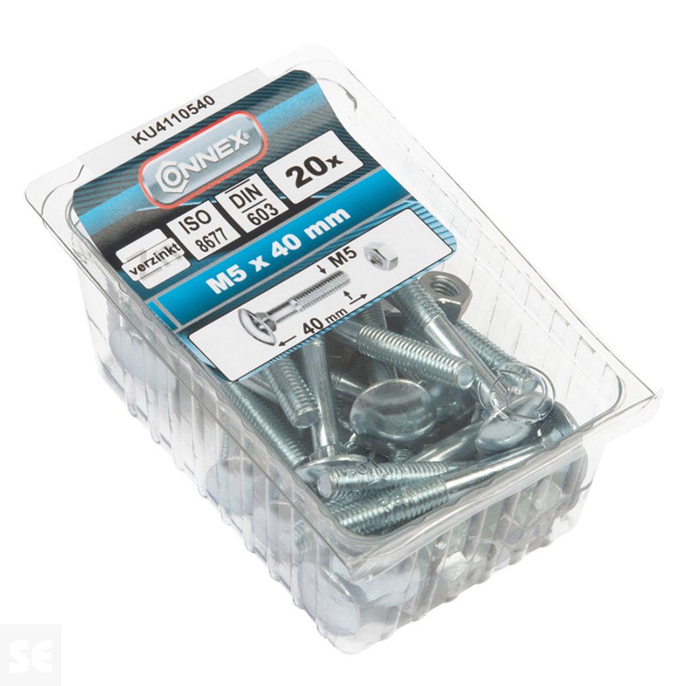 Tornillo Bloqueo + Tuercas Trc 603 Cincha Vz 603 M5x40 mm (20u.)