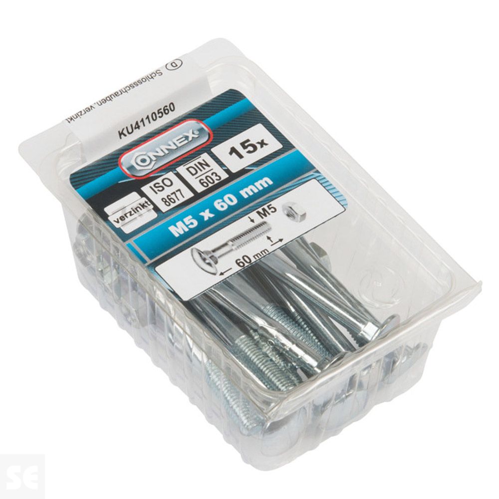 Tornillo Bloqueo + Tuercas Trc 603 Cincha Vz 603 M5x60 mm (15u.)