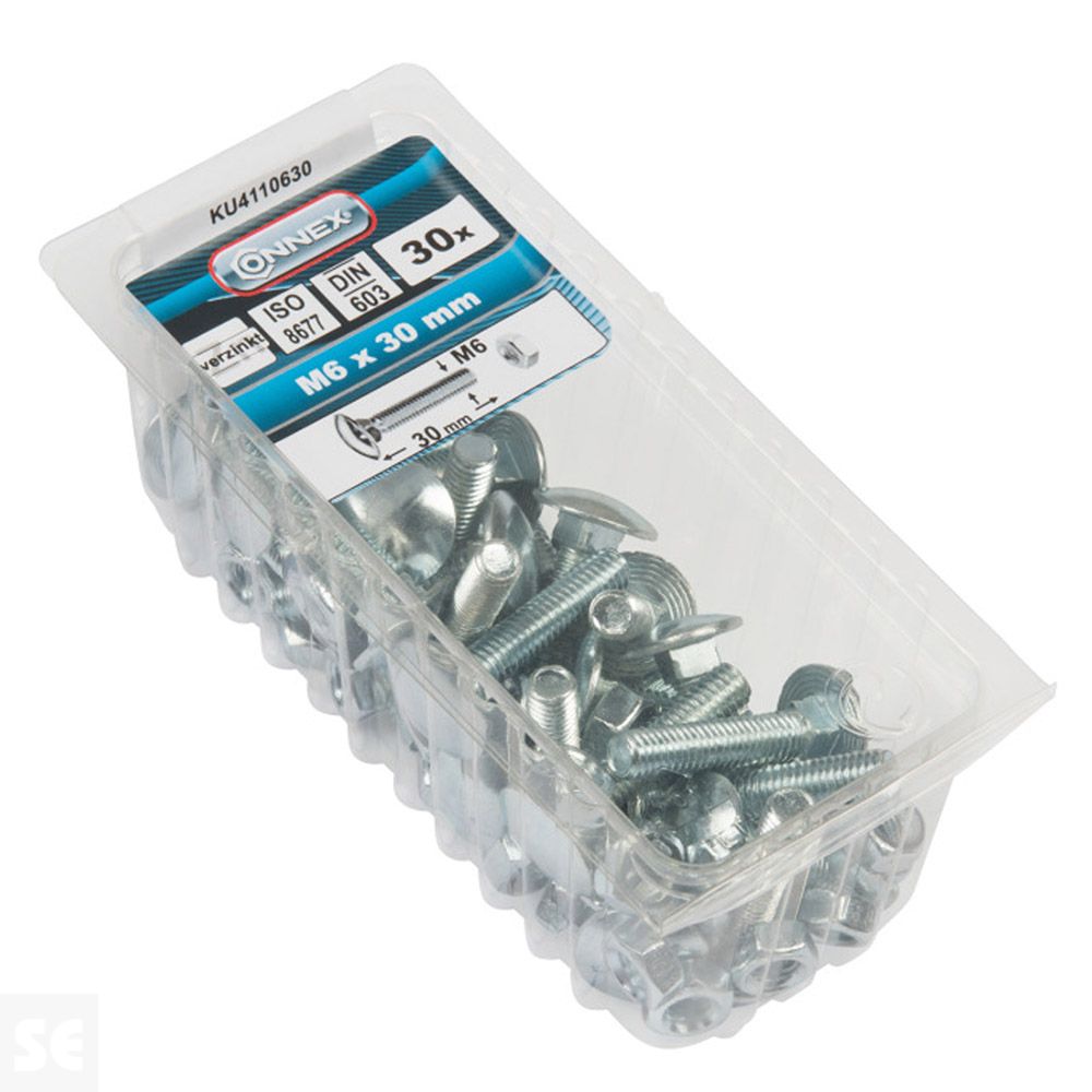 Tornillo Bloqueo + Tuercas Trc 603 Cincha Vz 603 M6x30 mm (30u.)