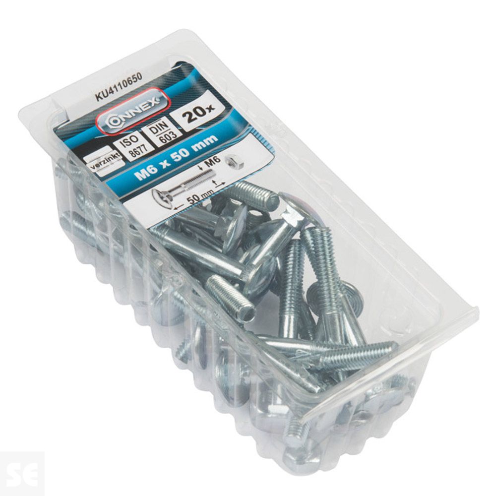 Tornillo Bloqueo + Tuercas Trc 603 Cincha Vz 603 M6x50 mm (20u.)