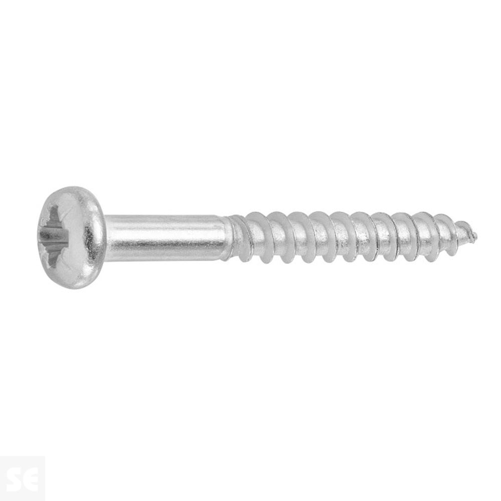 Tornillo Madera Cabera Redonda Galvanizado 3,5x30mm. (20u.)