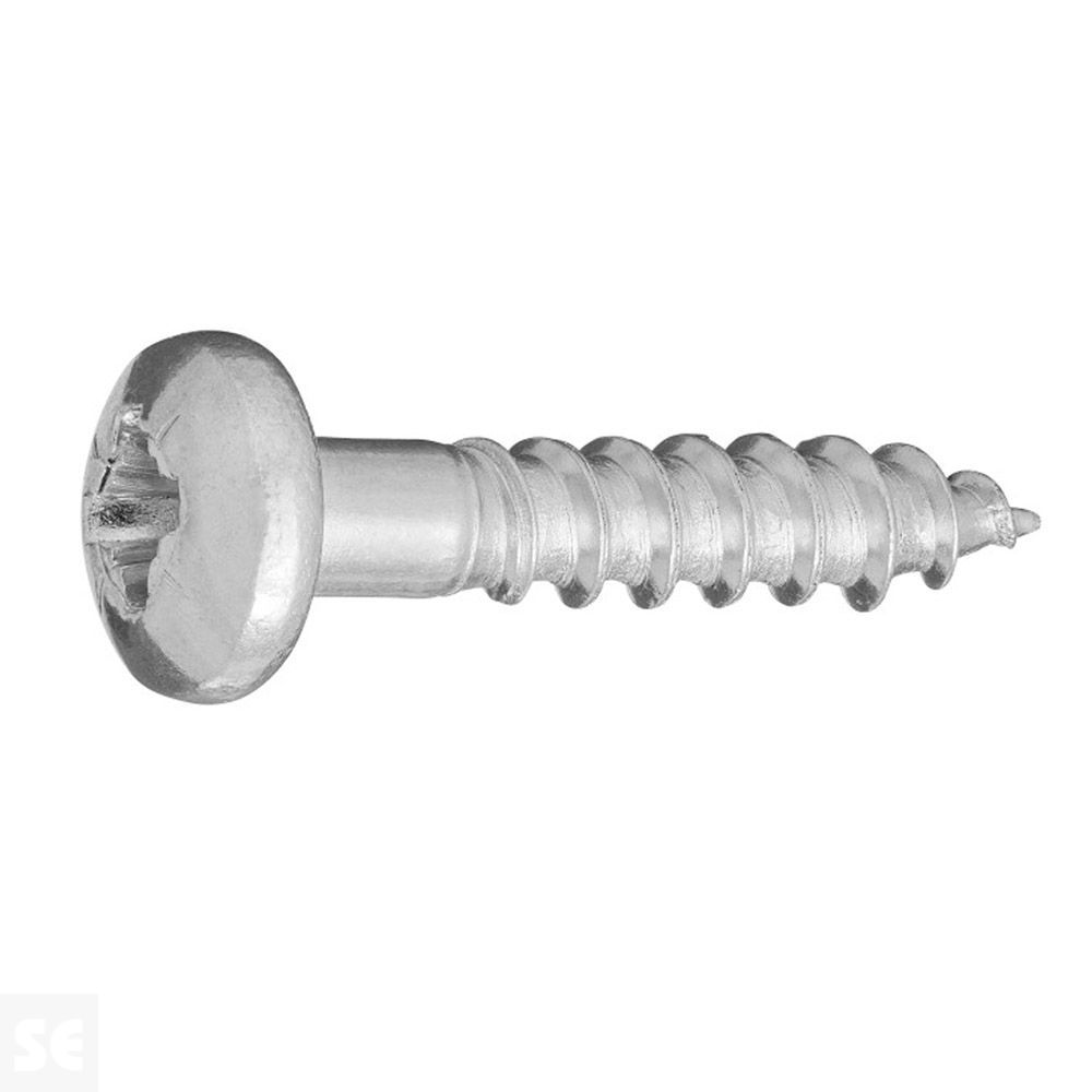 Tornillo Madera Cabeza Redonda Galvanizado 4x20mm. (20u.)