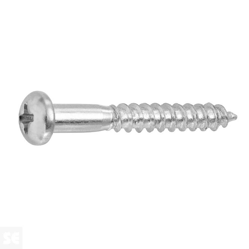 Tornillo Madera Cabeza Redonda Galvanizado 4x30mm. (16u.)
