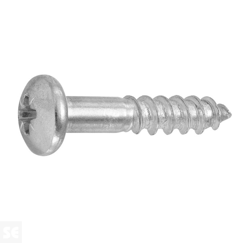 Tornillo Madera Cabeza Redonda Galvanizado 5x25mm. (12u.)