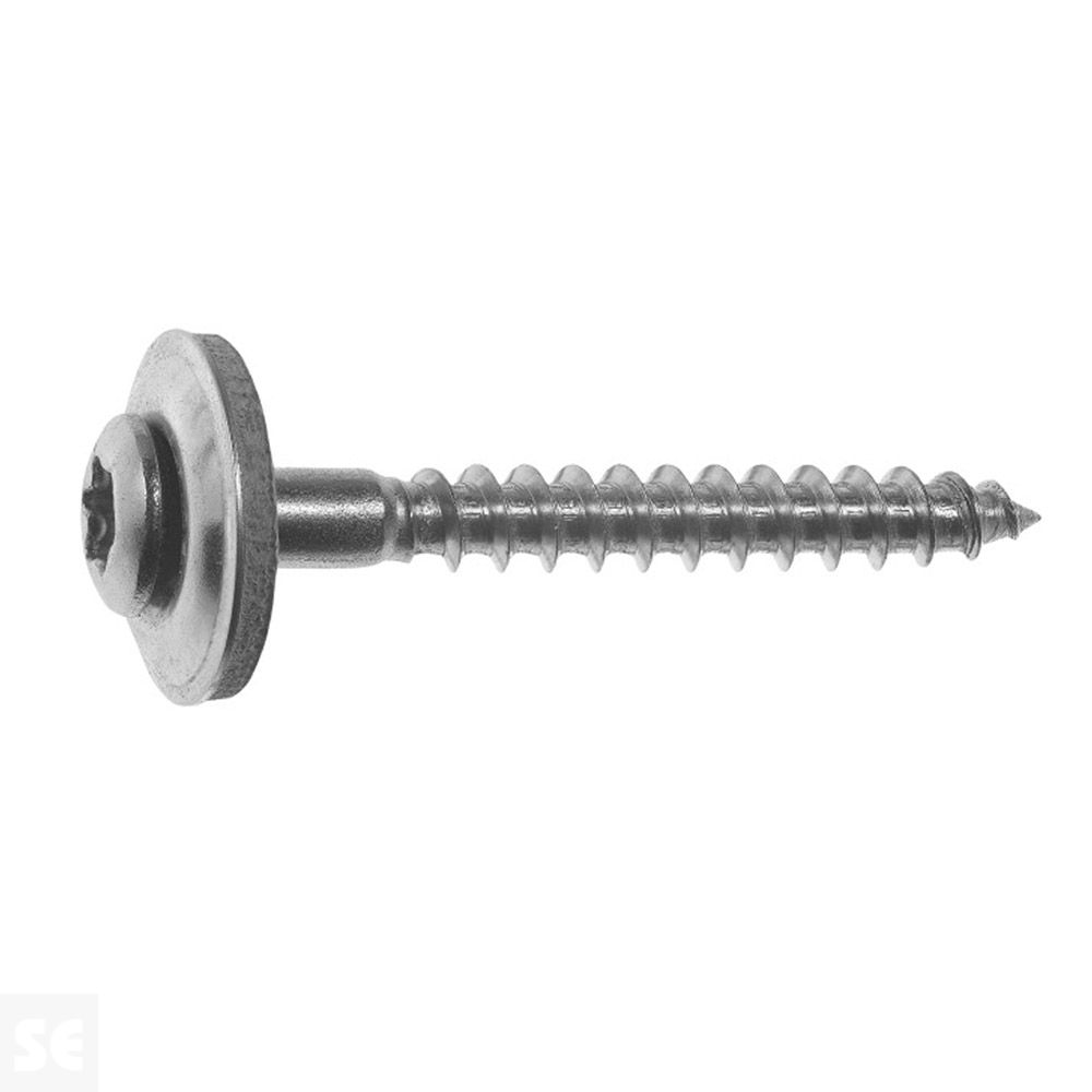 Tornillo con Embellecedor Inox.5,0x40mm. (10u.)