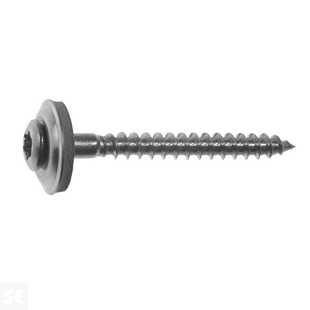 Tornillo con Embellecedor Inox.4,5x50mm. (10u.)