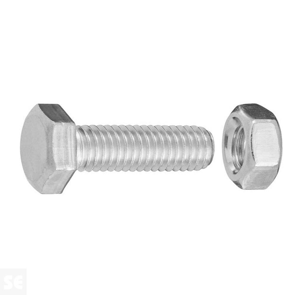 Tornillo 558 Cabeza Hexagonal con Tuerca Cincada Vz Ph 7086 M6x20