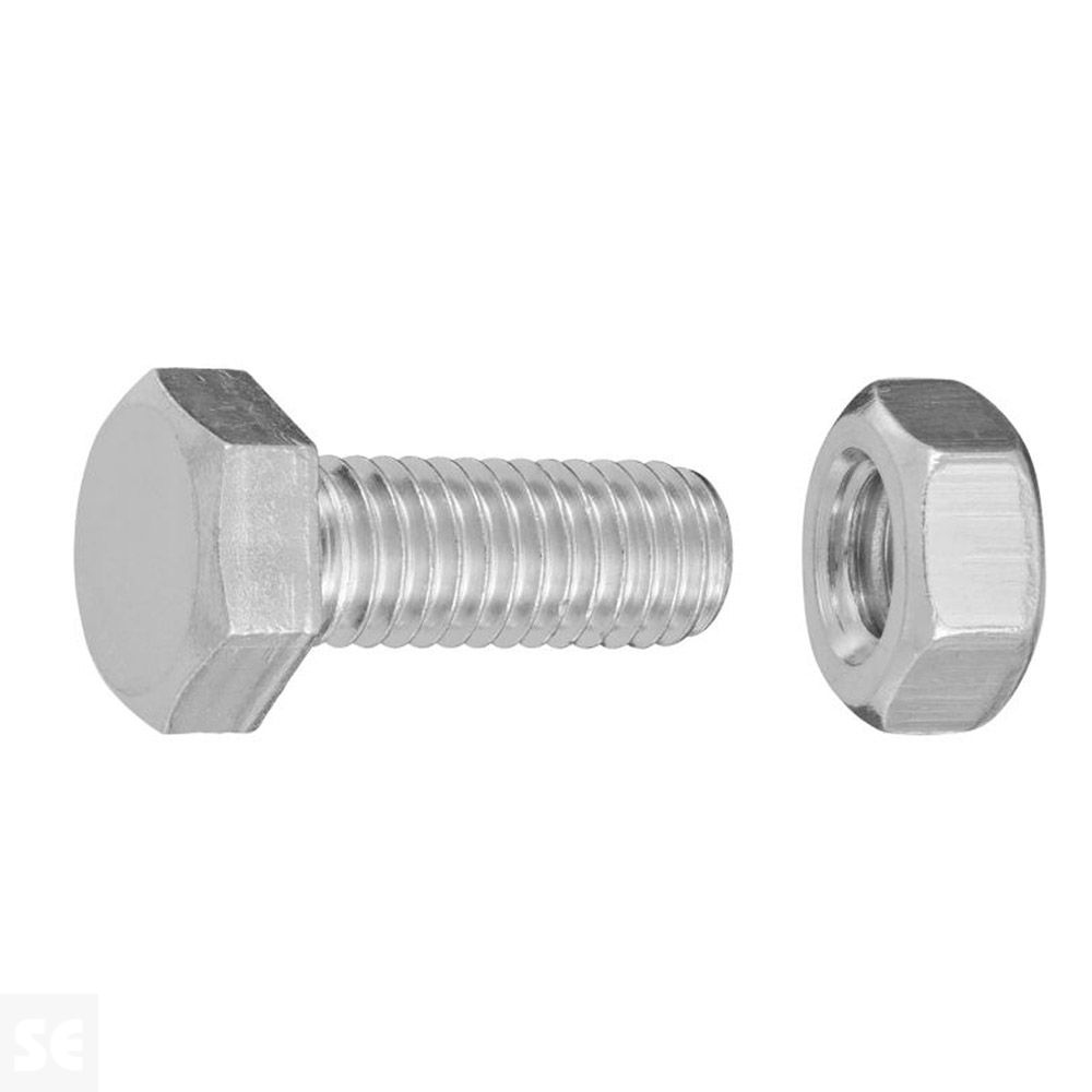 Tornillo Cabeza Hexagonal con Tuerca Cincada  Vz Ph 7101 M8x20 mm (15u.)