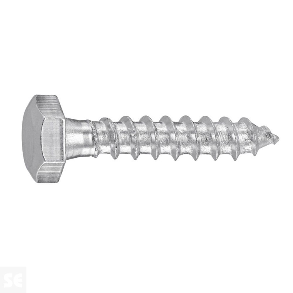 Tornillo Madera 571 Hexagonal Galvanizado 6x30mm. (8u.)