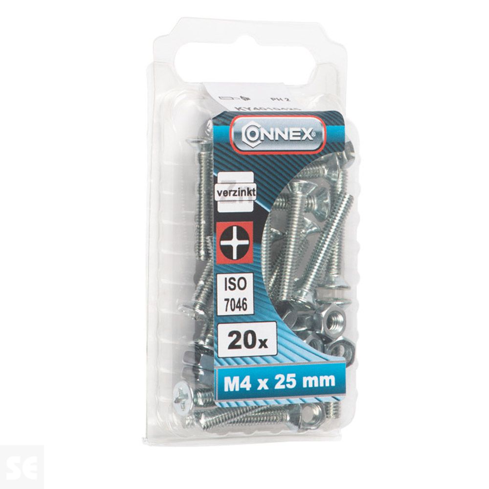 Tornillo Avellanada Gewindeschr M4x25 Vz Ph 965 M (20u.)