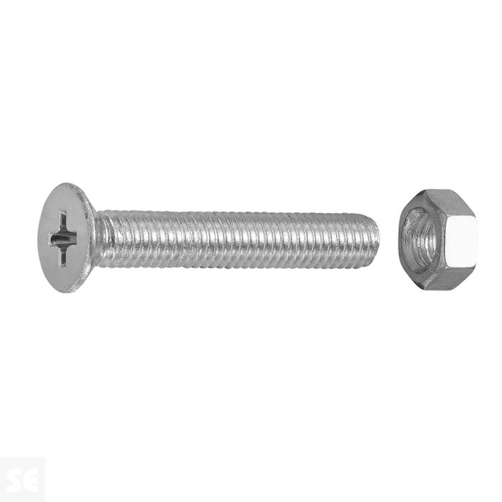 Tuercas Cabeza Avellanada + Tuerca M5X30 (12u.)