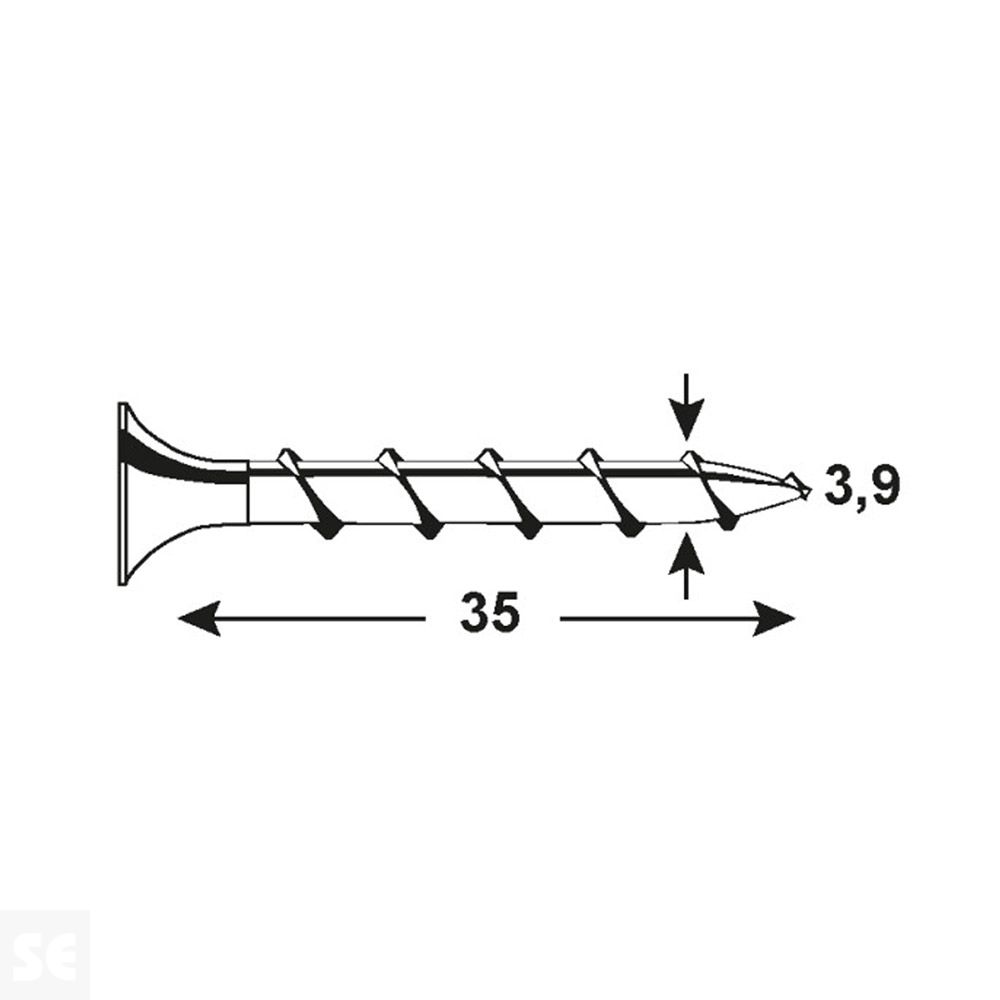 Tornillo Multiuso Negro 3,9,X3