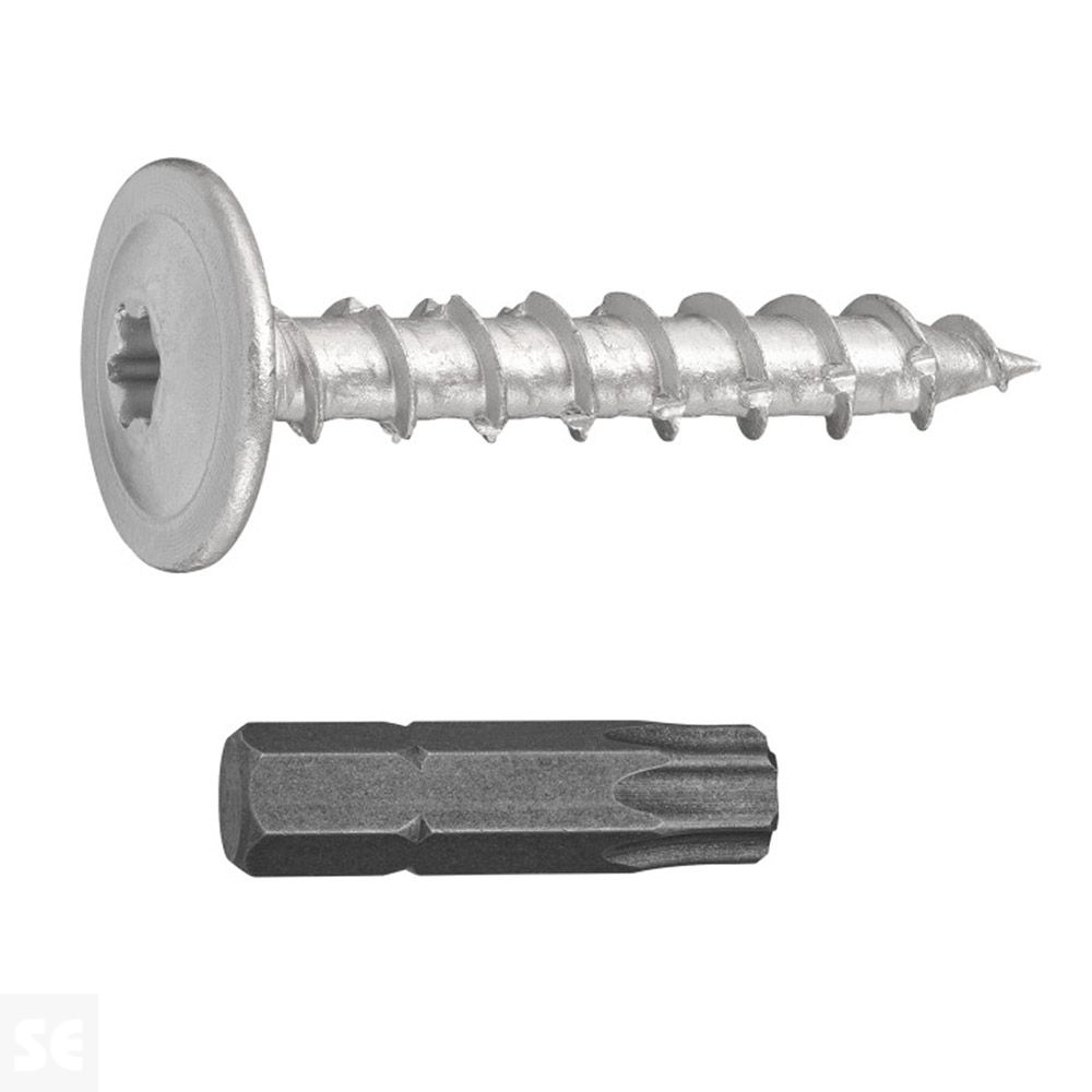 Tornillo Poste Cincado Tx40 8,0x50mm (20u.)