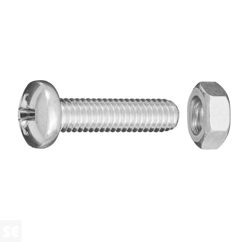 Tornillo Cabeza Redonda Ranura 4x16mm. (16u.)