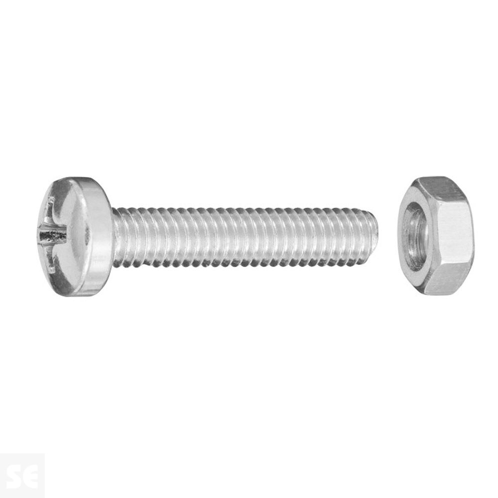 Tornillo Cabeza Redonda Ranura 4x20mm. (16u.)