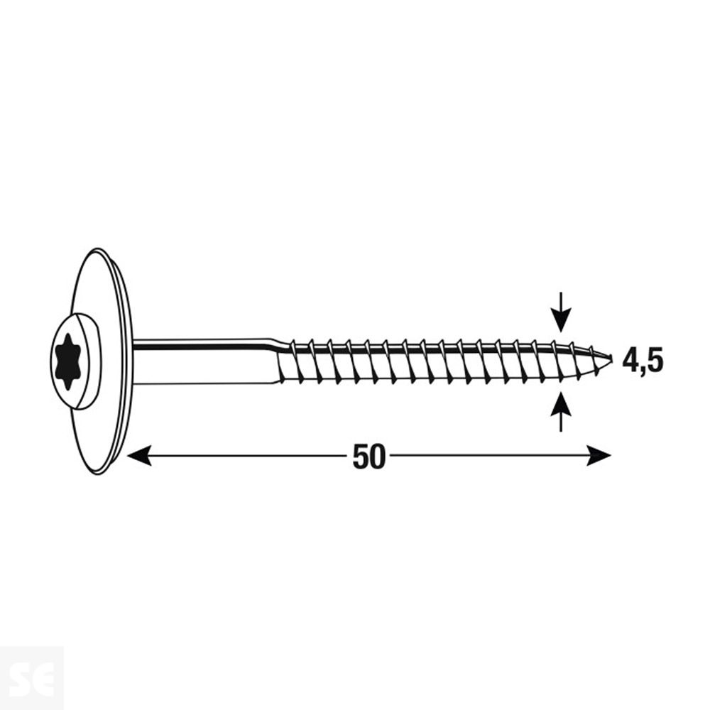 Tornillo Sellante Inox.5,0x5 (100