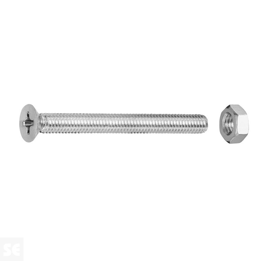 Tuercas Cabeza Avellanada + Tuerca M4x40 mm (10u.)