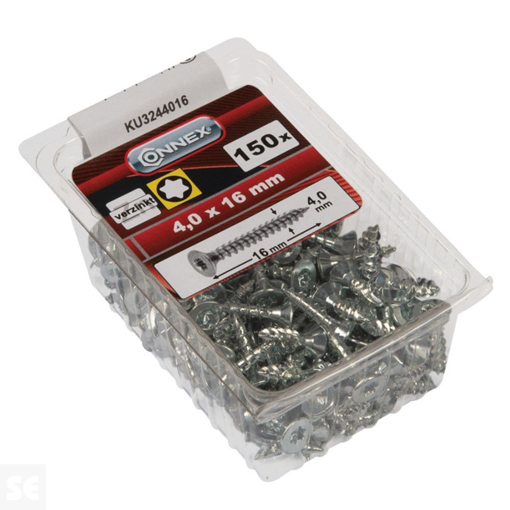 Tornillos Universales Cromados  Tx4x16 mm (150u.)