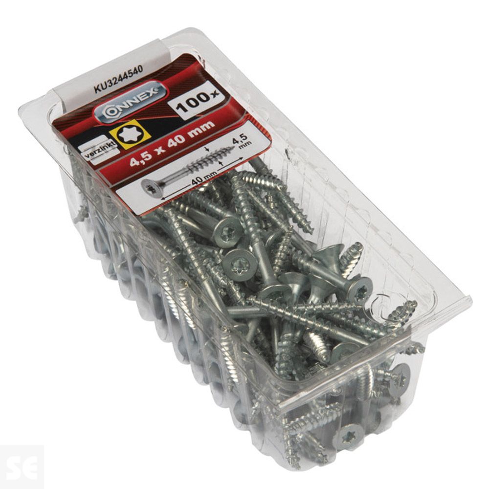 Tornillos Universales Cromados Tx4,5x50 mm (100u.)