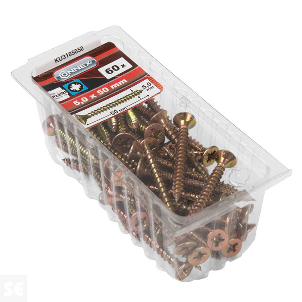 Tornillos Universales Galvanizados Pz  5,0x50